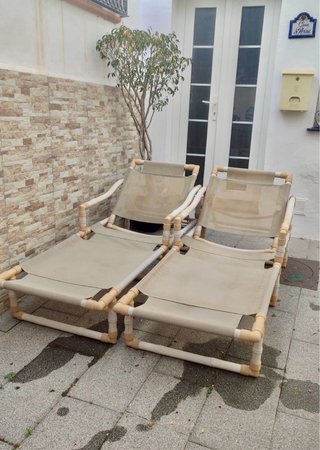 Kettal Sunbeds/Loungers Tumbonas tela y plástico