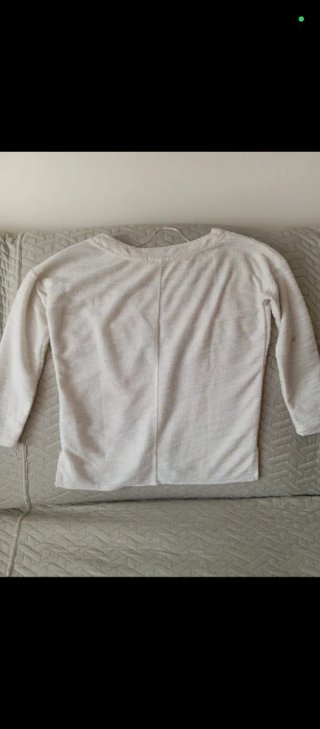 Jersey mujer blanco con bordado étnico