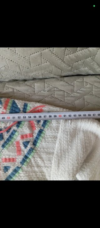 Jersey mujer blanco con bordado étnico
