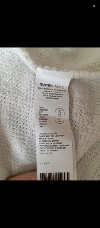 Jersey mujer blanco con bordado étnico