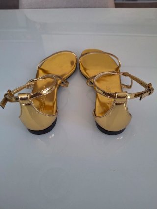 Sandali Alexander McQueen Oro