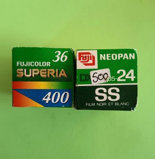 2 carretes de fotos caducados de 35mm Fujifilm