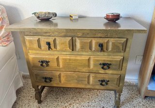 Mueble rústico castellano madera