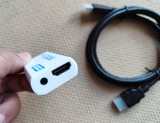 Wii2HDMI bianco + cavo HDMI