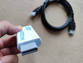 Wii2HDMI bianco + cavo HDMI