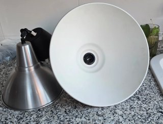 Lámpara diseño industrial plata