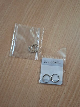 Coppia orecchini cerchio argento