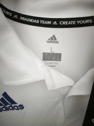 Polo Adidas Blanco Talla L