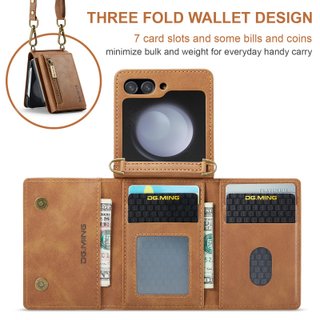 Custodia portafoglio DG.MING Galaxy Z Flip 7