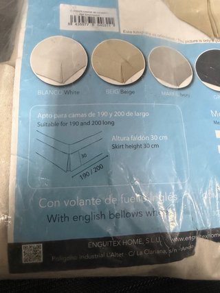 Cubre Canapé Cama 160 Marfil NUEVO!