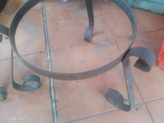 3 Portamacetas Metálicos forja oferta