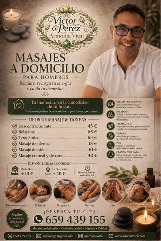 Masajes profesionales a domicilio