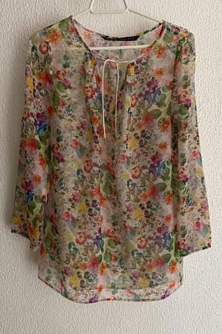 Camisa Zara Flores