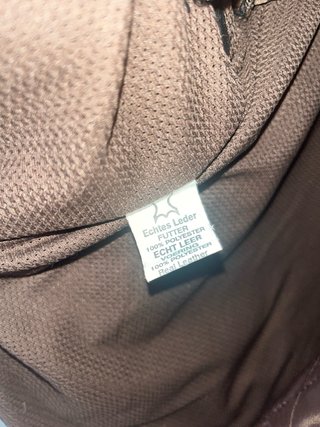 Chaqueta de cuero moto con rayas
