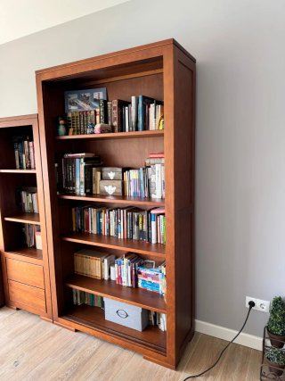Mueble TV, Librería y Mesa Centro Madera