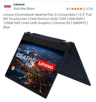 Nuevo Lenovo Chromebook Flex 5i Convertible 13.3