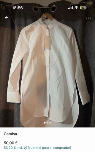 Camisa Zara Blanca Talla Única Nueva