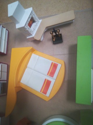 Lote Playmobil Geobra   Muebles Cocina Baño dormi