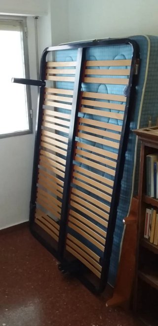 Somier 120x180 cm Metal y Madera