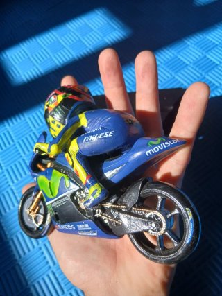 Modello Valentino Rossi MotoGP in esposizione