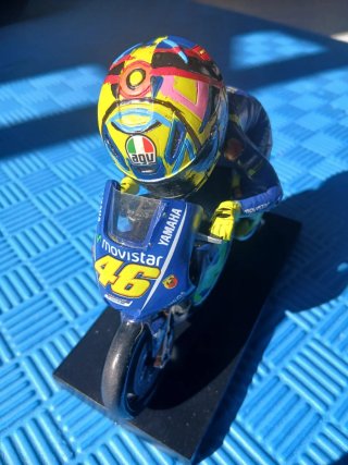 Modello Valentino Rossi MotoGP in esposizione