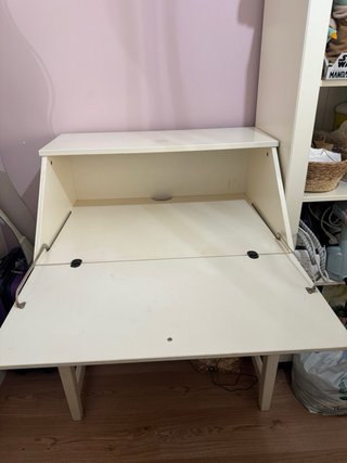 Escritorio/Tocador maquillaje Blanco con Cajón