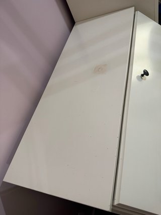 Escritorio/Tocador maquillaje Blanco con Cajón