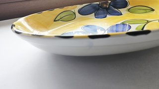 Piatto portata Somapex ceramica dipinto a mano