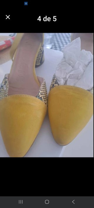 Zapatos tacón amarillos piel leopardo