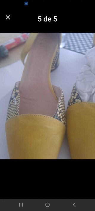 Zapatos tacón amarillos piel leopardo