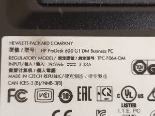 Mini PC HP 8GB RAM Negro