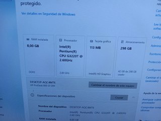 Mini PC HP 8GB RAM Negro