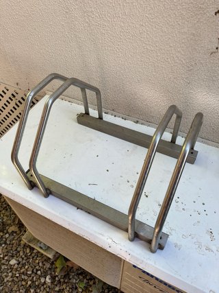 Soporte para 2 bicicletas acero inoxidable