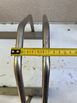 Soporte para 2 bicicletas acero inoxidable