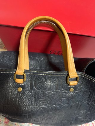 Bolso Tote Andy Monogram CH Azul Petter 9