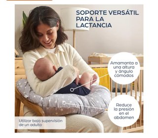 Cojín de lactancia Nimo con estrellas