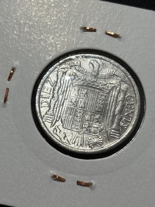 diez 10 centimos 1940 sin circular SC S/C Franco