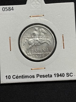 diez 10 centimos 1940 sin circular SC S/C Franco