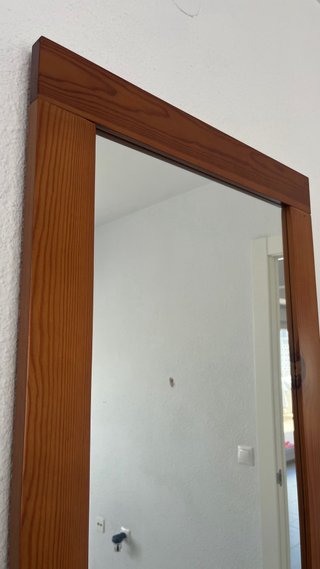 Espejo de pared simulación madera