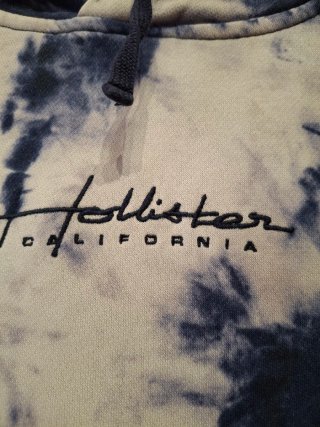 Sudadera Hollister Tie-Dye Azul y Blanca