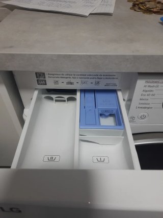 LAVADORA SECADORA LG F4DR6010A1W.ABWQPES