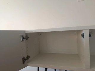 Mueble TV blanco madera