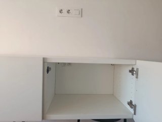 Mueble TV blanco madera