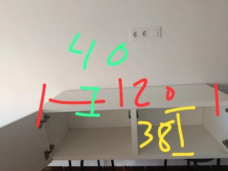 Mueble TV blanco madera
