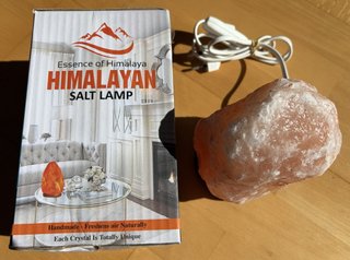 Lámpara de sal mineral del Himalaya