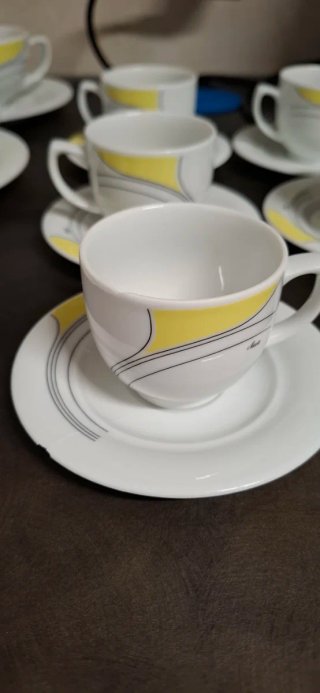 Set 6 tazzine caffè con piattini