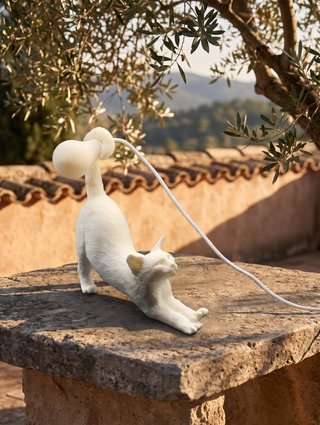 Lampada da comodino gatto design - regalo per amante gatti,