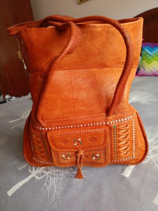 Bolso Marroquí Naranja Elegante