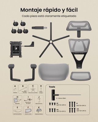 ProtoArc EC100 Silla Oficina Ergonómica