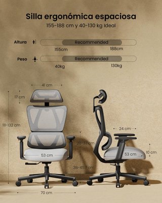 ProtoArc EC100 Silla Oficina Ergonómica